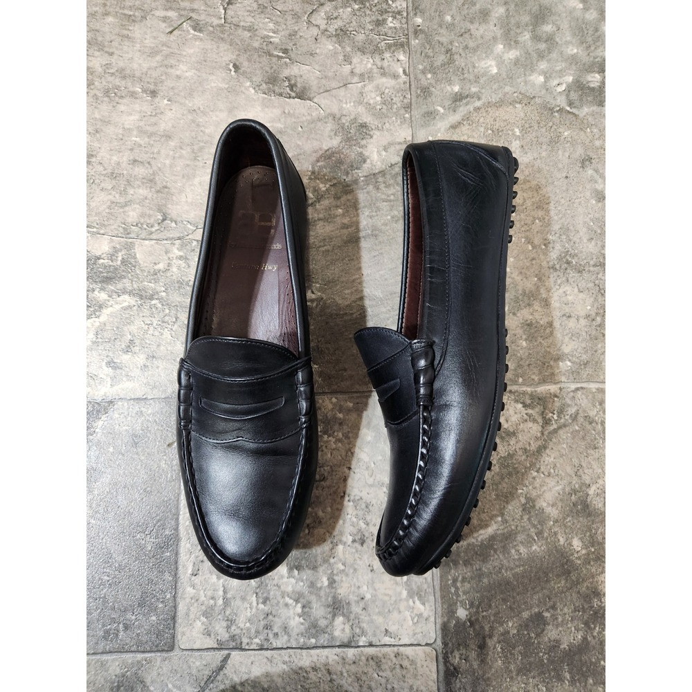 Allen Edmonds Ventura Hwy Loafers Black Leather Driving Shoes 10 D